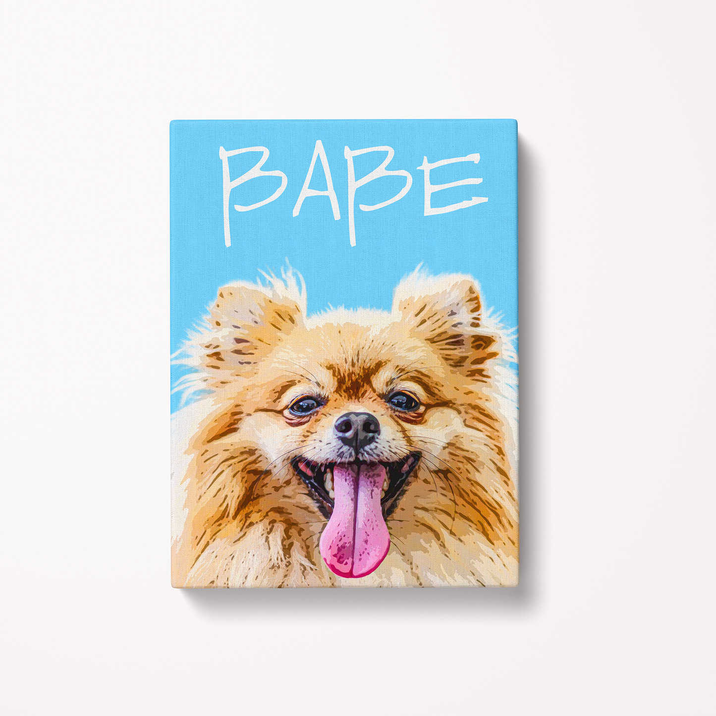 Custom Pet Art Canvas Wrap