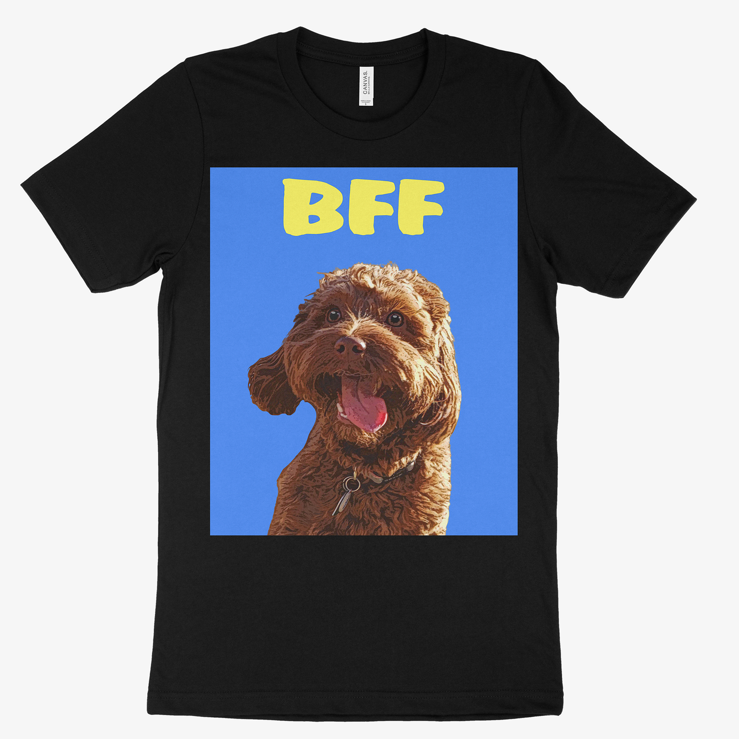 Custom Pet Art Mens Crew Neck T-shirt