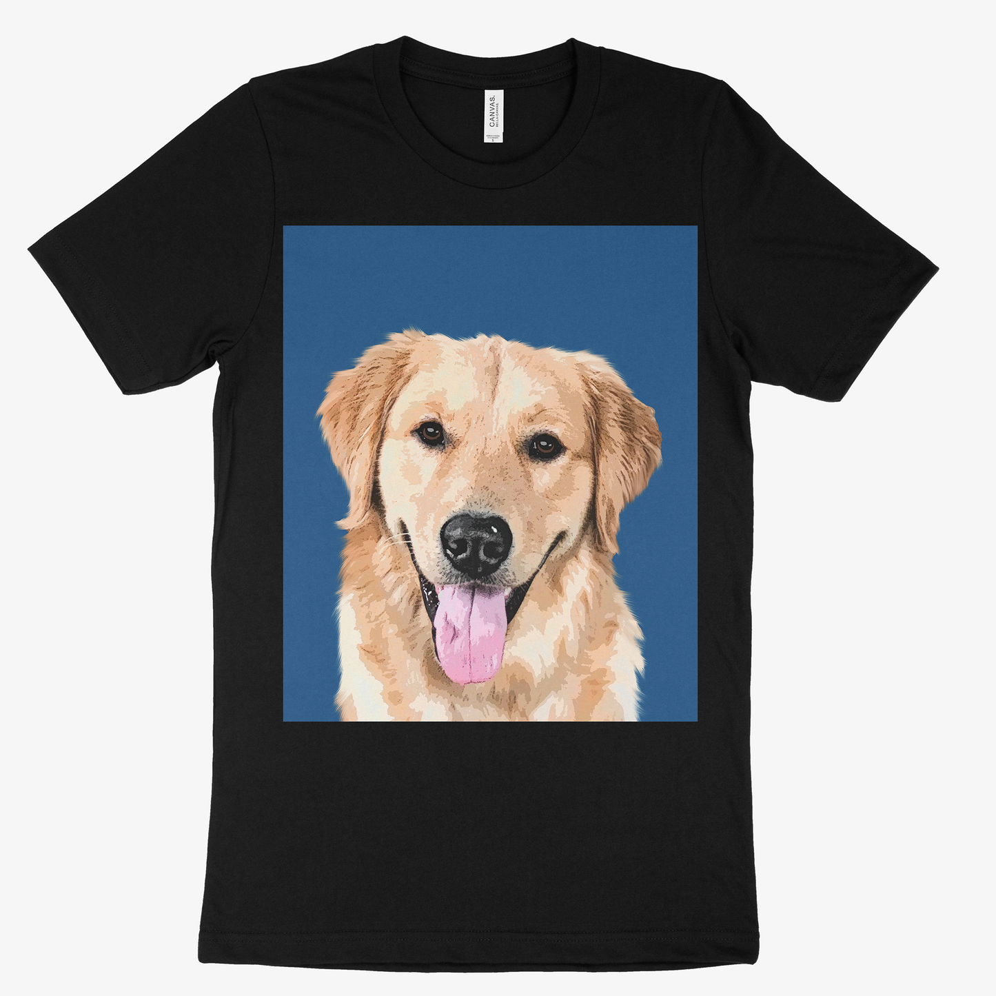 Custom Pet Art Mens Crew Neck T-shirt