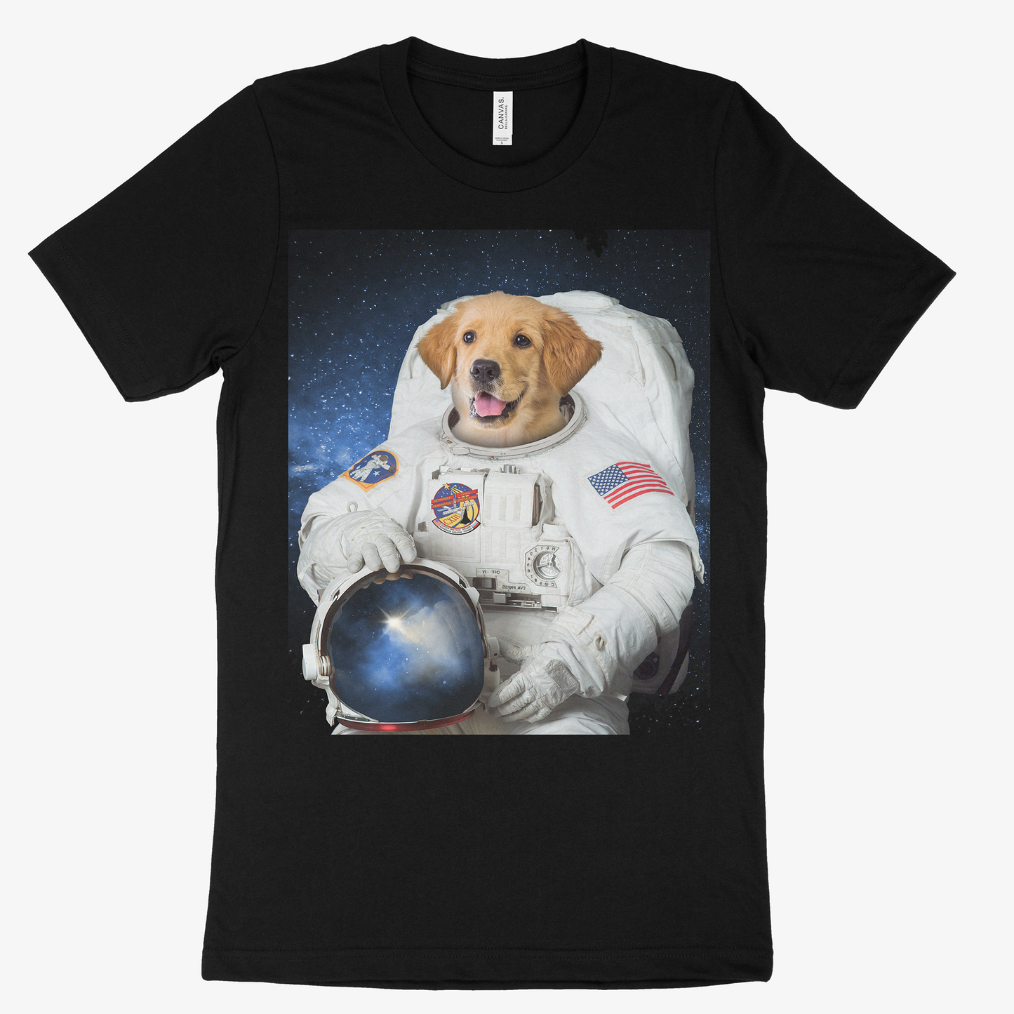 Custom Pet Art Mens Crew Neck T-shirt