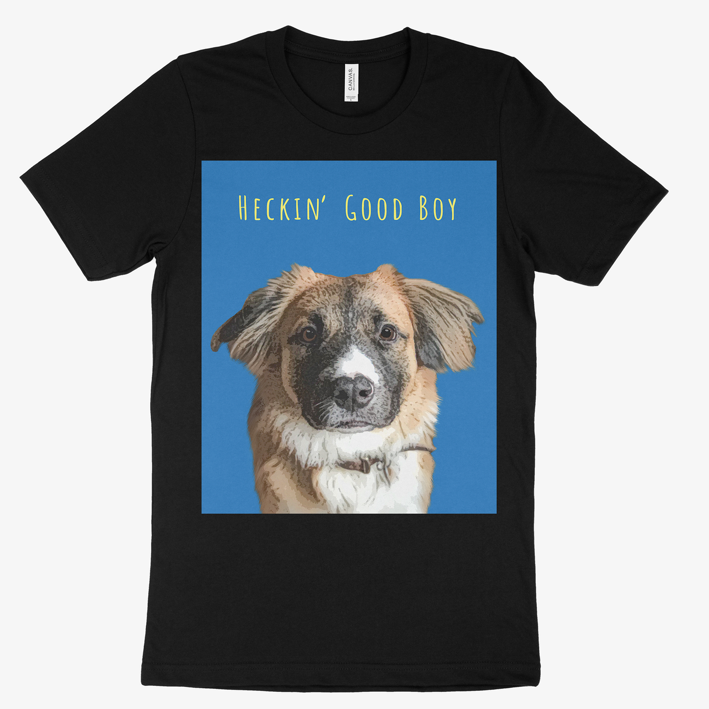 Custom Pet Art Mens Crew Neck T-shirt