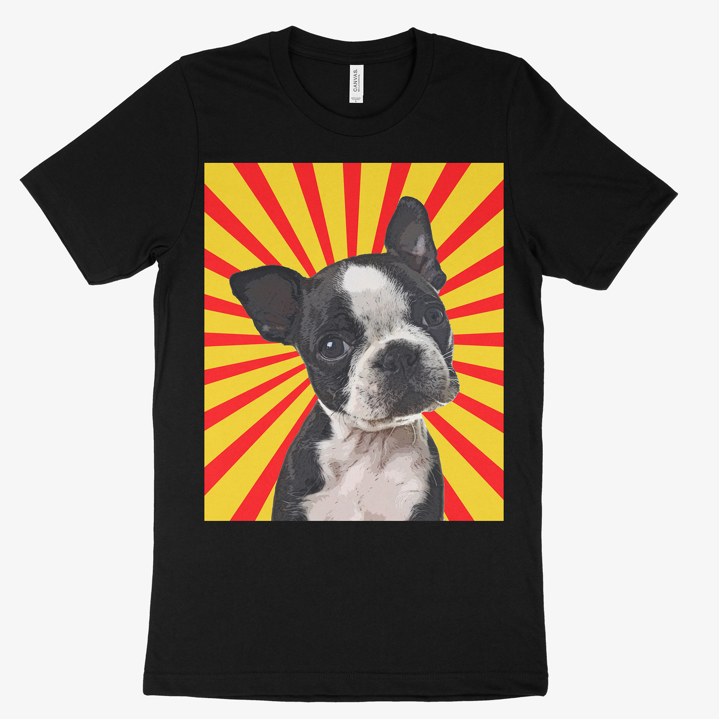 Custom Pet Art Mens Crew Neck T-shirt