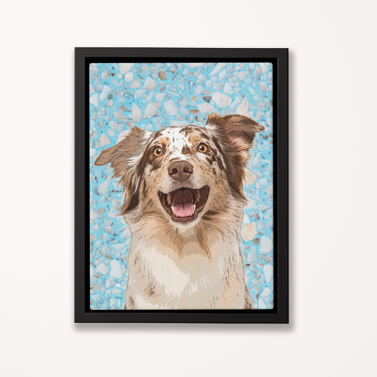 Custom Pet Art Framed Canvas