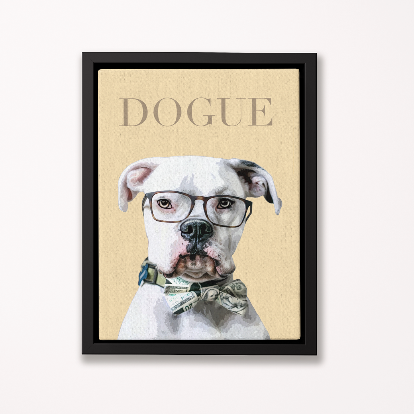 Custom Pet Art Framed Canvas