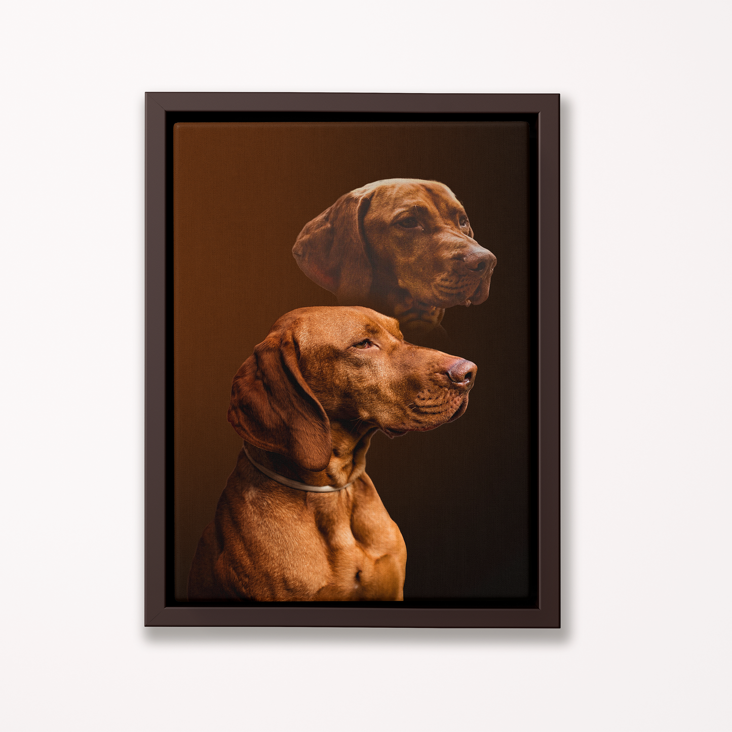 Custom Pet Art Framed Canvas