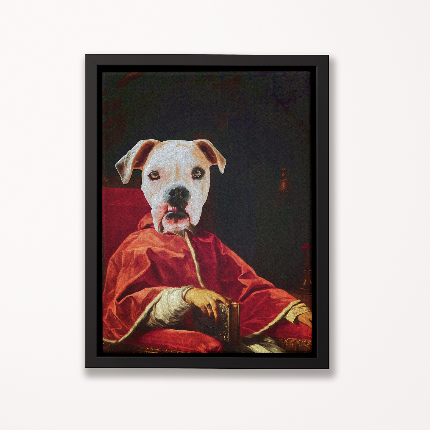 Custom Pet Art Framed Canvas