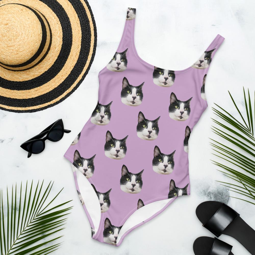 Custom Pet Art 1 Piece Bathing Suit