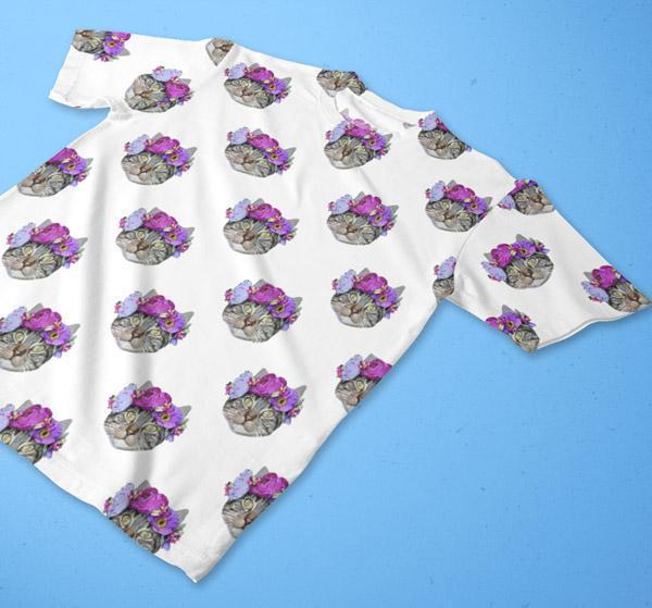 Custom Pet Art All Over Print Tee