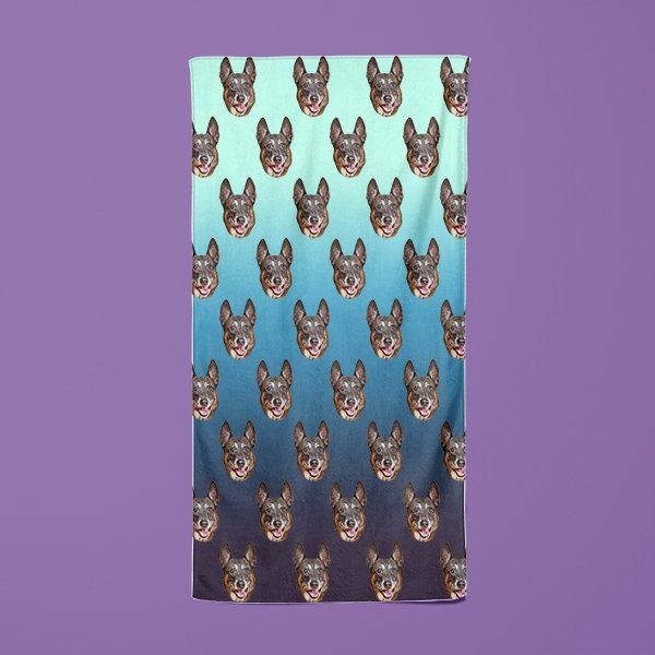 Custom Pet Art Dish Towels