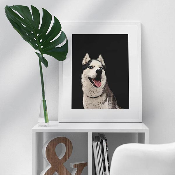 Custom Pet Art Framed Gallery Print