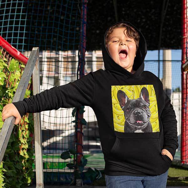 Custom Pet Art Youth Hoodie