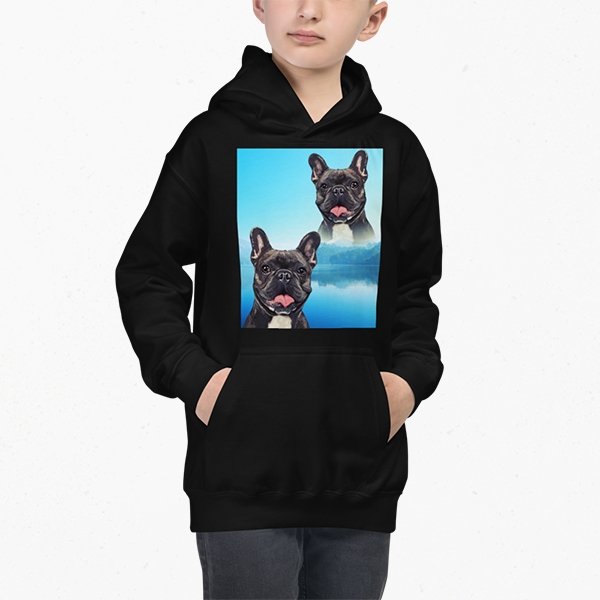 Custom Pet Art Youth Hoodie