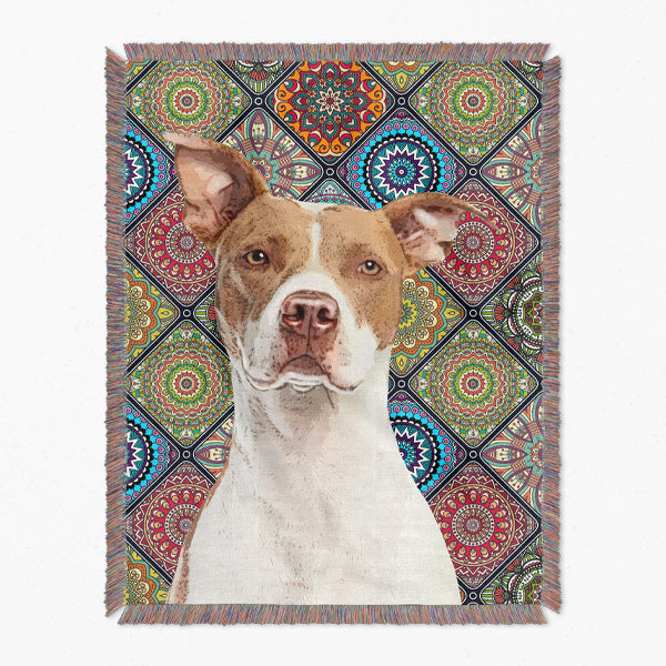 Original Pet Pop Art Woven Blanket