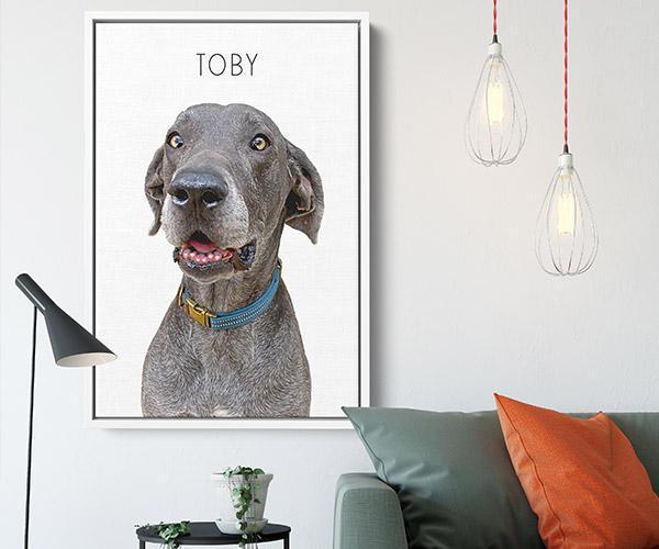 Pop Chic Modern Framed Canvas