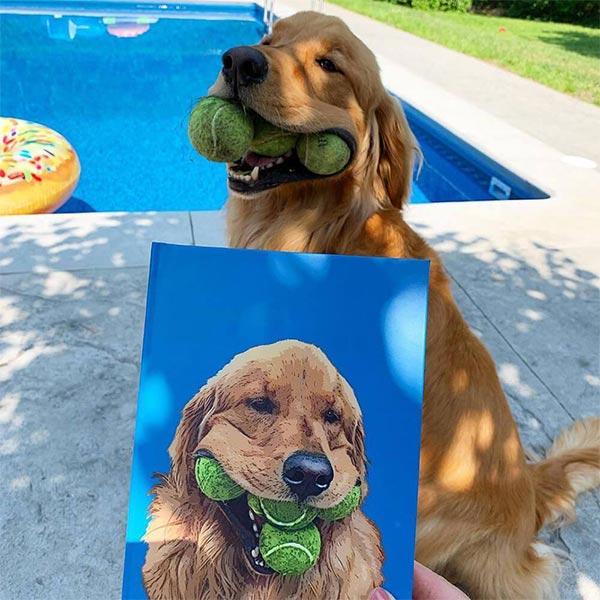 Custom Pet Art Journal