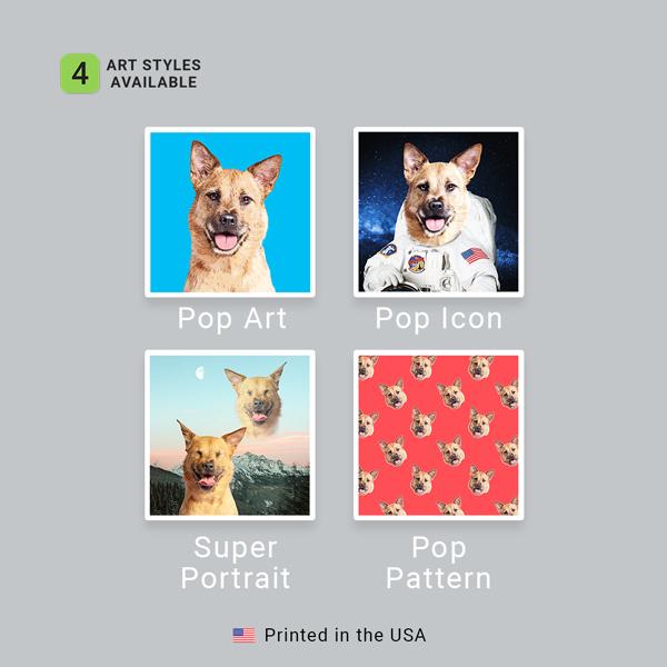 Custom Pet Art Woven Blanket