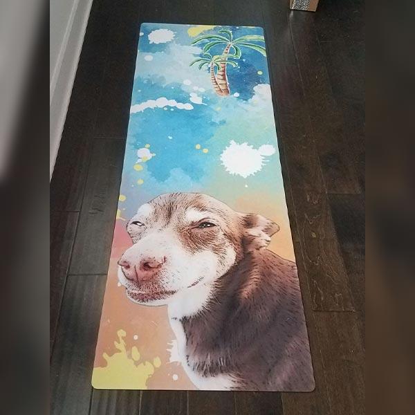 Custom Pet Art Yoga Mat