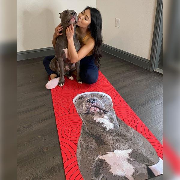 Custom Pet Art Yoga Mat