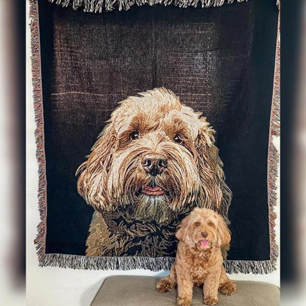 Original Pet Pop Art Woven Blanket