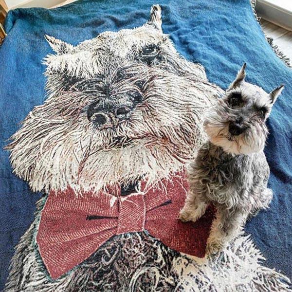 Original Pet Pop Art Woven Blanket