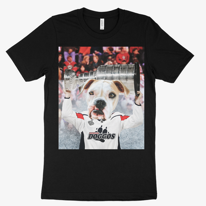 Custom Pet Art Mens Crew Neck T-shirt
