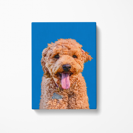 Custom Pet Art Canvas Wrap