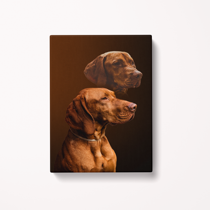 Custom Pet Art Canvas Wrap