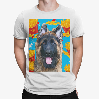 Custom Pet Art Mens Crew Neck T-shirt