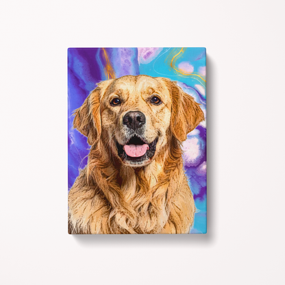 Custom Pet Art Canvas Wrap