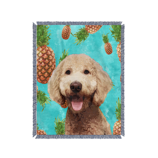 Custom Pet Art Woven Blanket