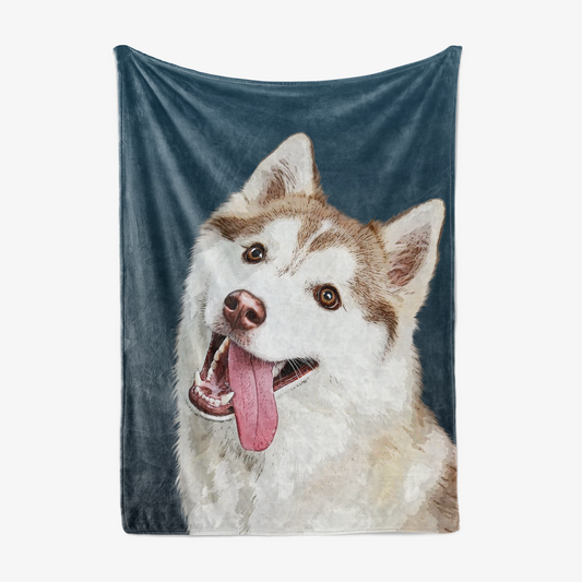 Custom Pet Art Fleece Blanket