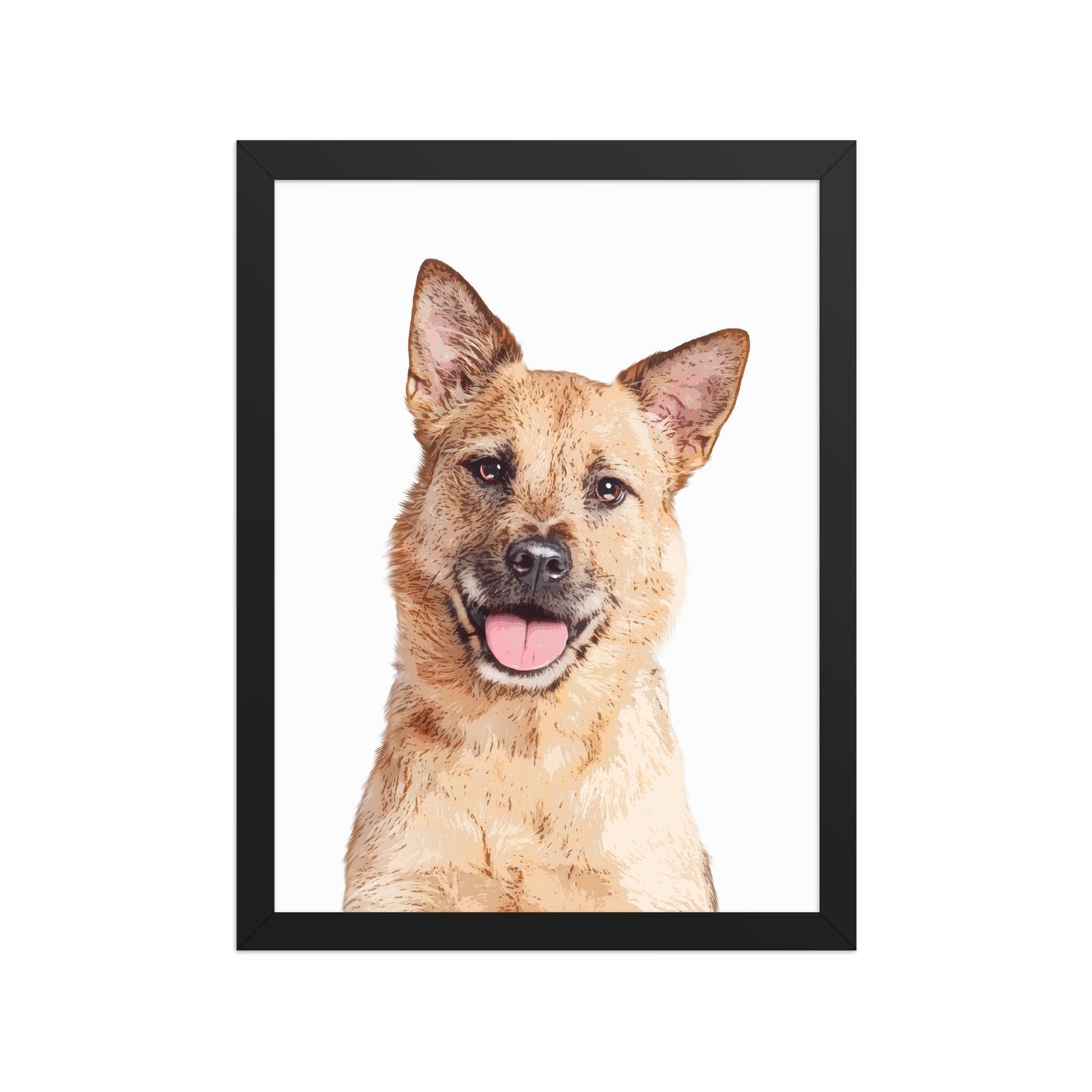 Custom Pet Art Framed Print