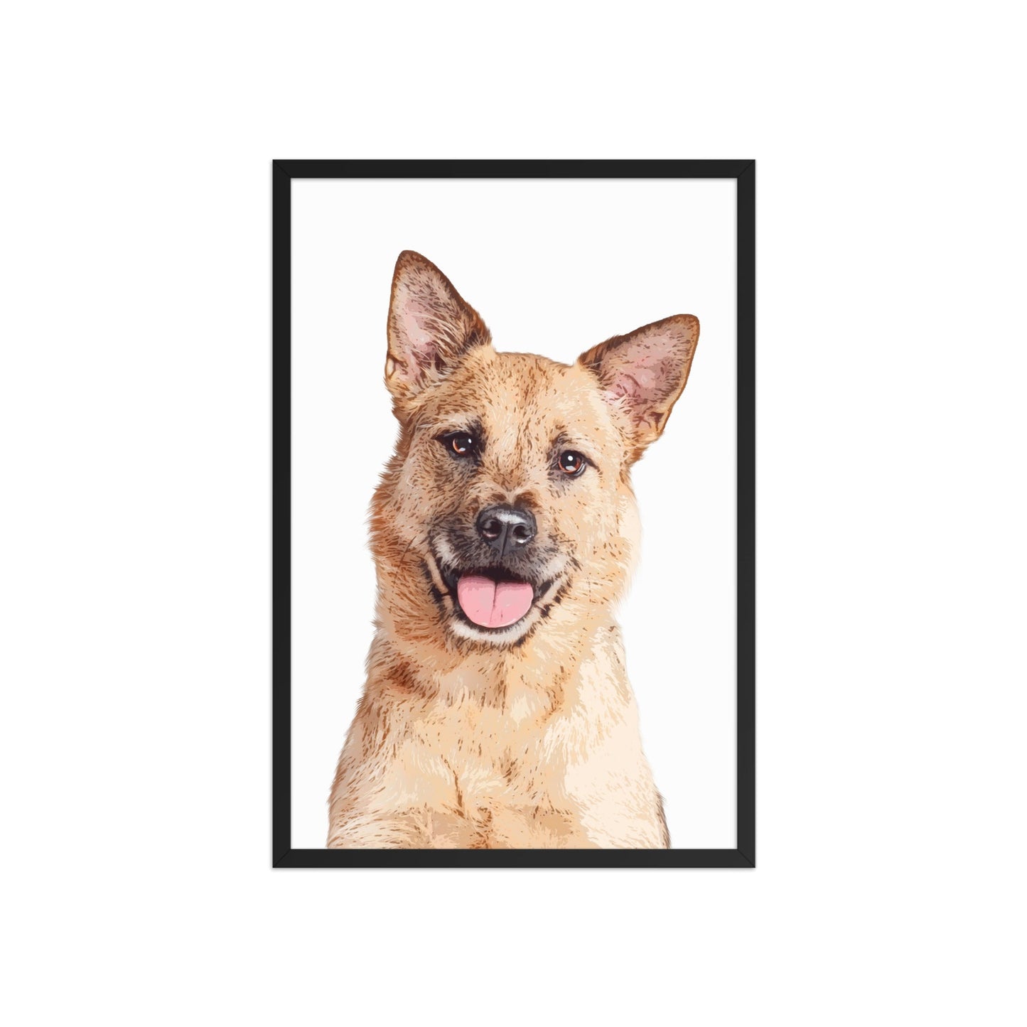 Custom Pet Art Framed Print