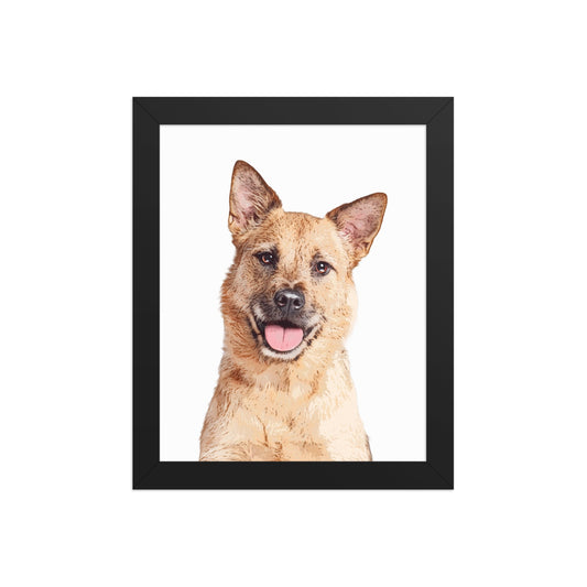 Custom Pet Art Framed Print