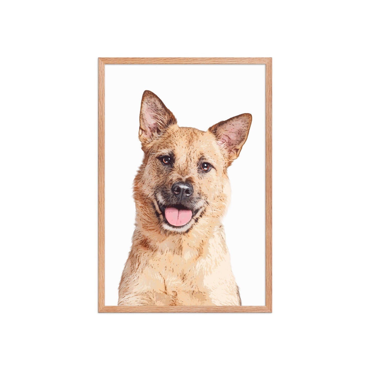 Custom Pet Art Framed Print