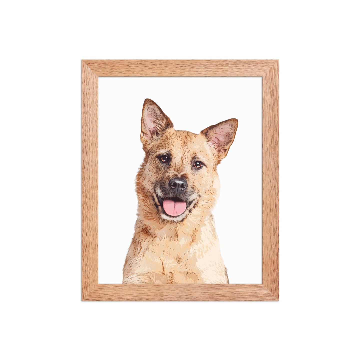Custom Pet Art Framed Print