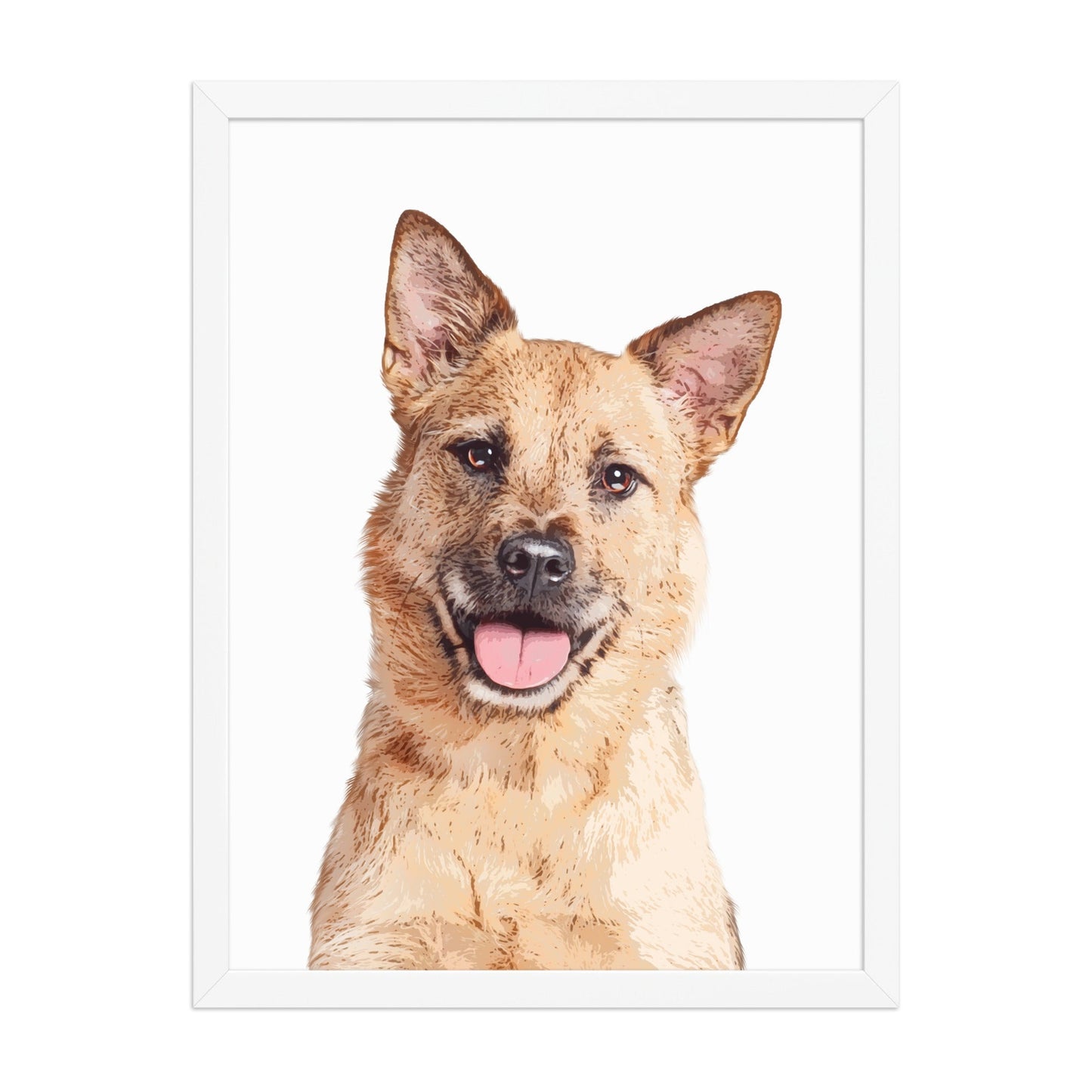 Custom Pet Art Framed Print