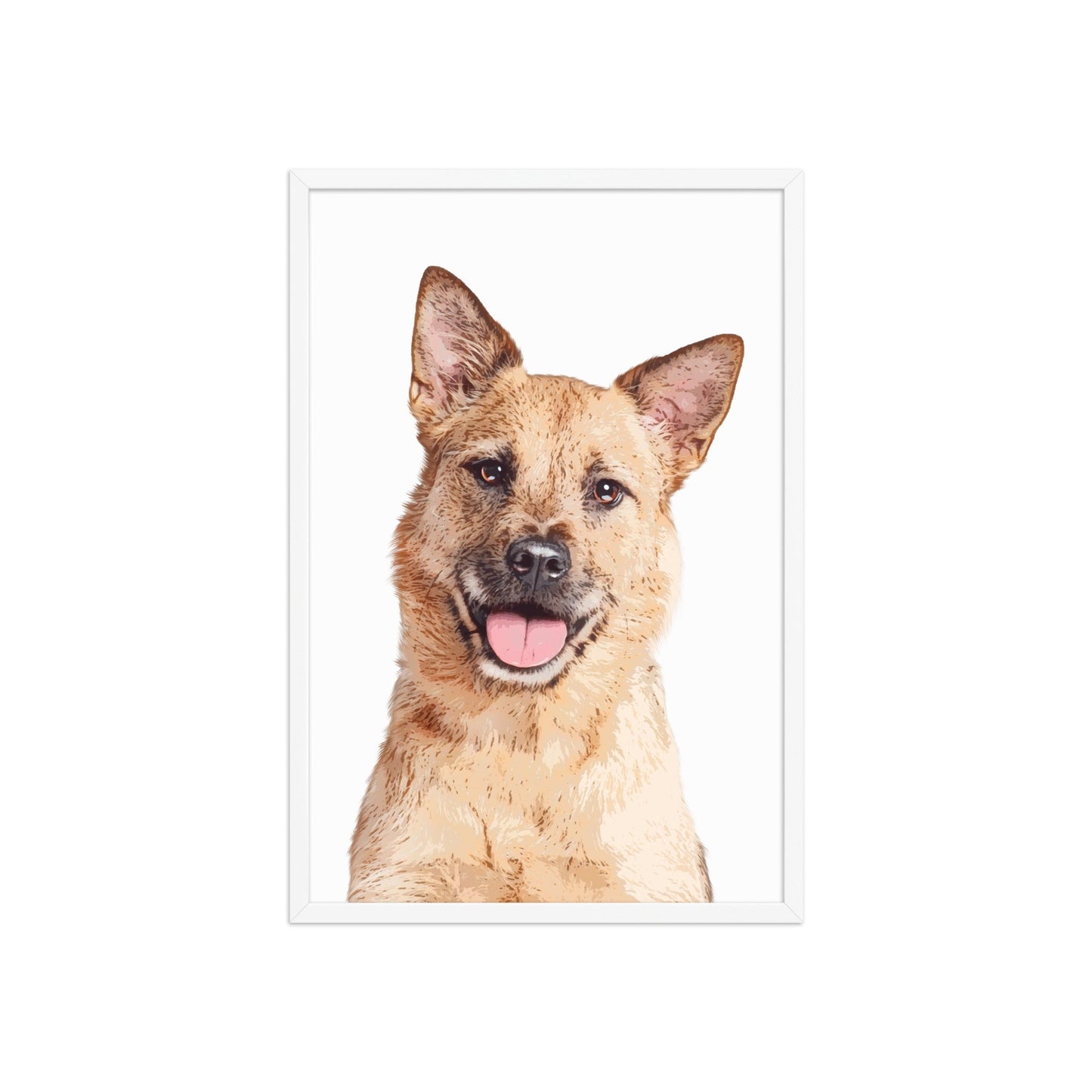 Custom Pet Art Framed Print
