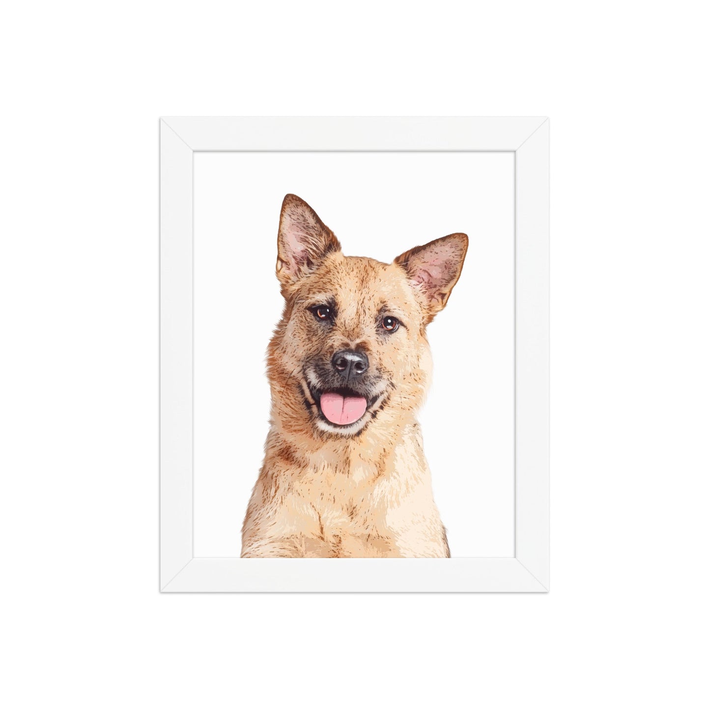 Custom Pet Art Framed Print