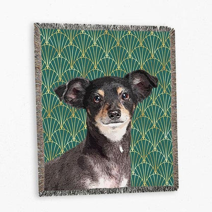 Custom Pet Art Woven Blanket