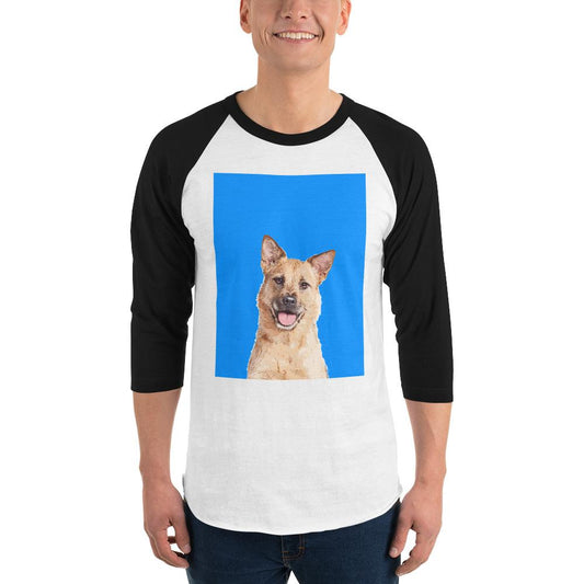 Custom Pet Art Three Quarter Sleeve Shirt