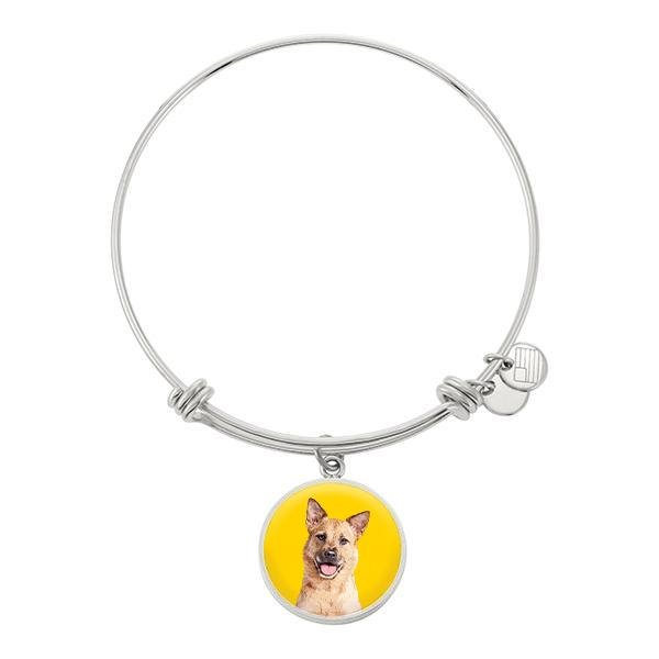 Custom Pet Art - Circle Bangle Bracelet