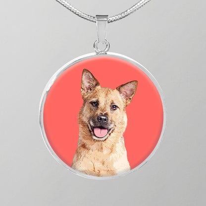 Custom Pet Art - Circle Necklace