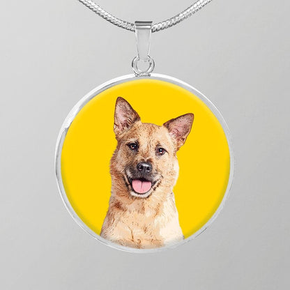 Custom Pet Art - Circle Necklace