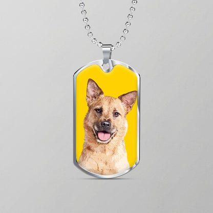Custom Pet Art - Dog Tag Necklace