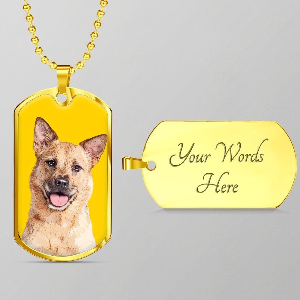 Custom Pet Art - Dog Tag Necklace