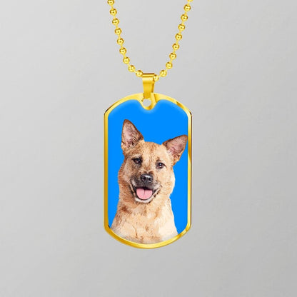 Custom Pet Art - Dog Tag Necklace