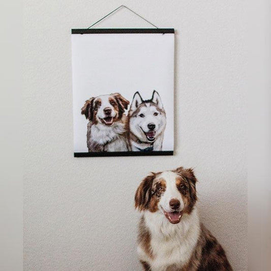 Custom Pet Art Hanging Canvas