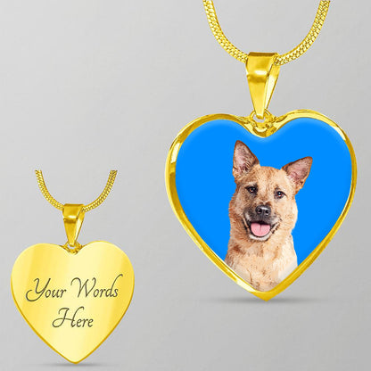 Custom Pet Art - Heart Necklace