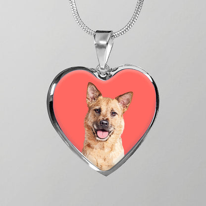 Custom Pet Art - Heart Necklace